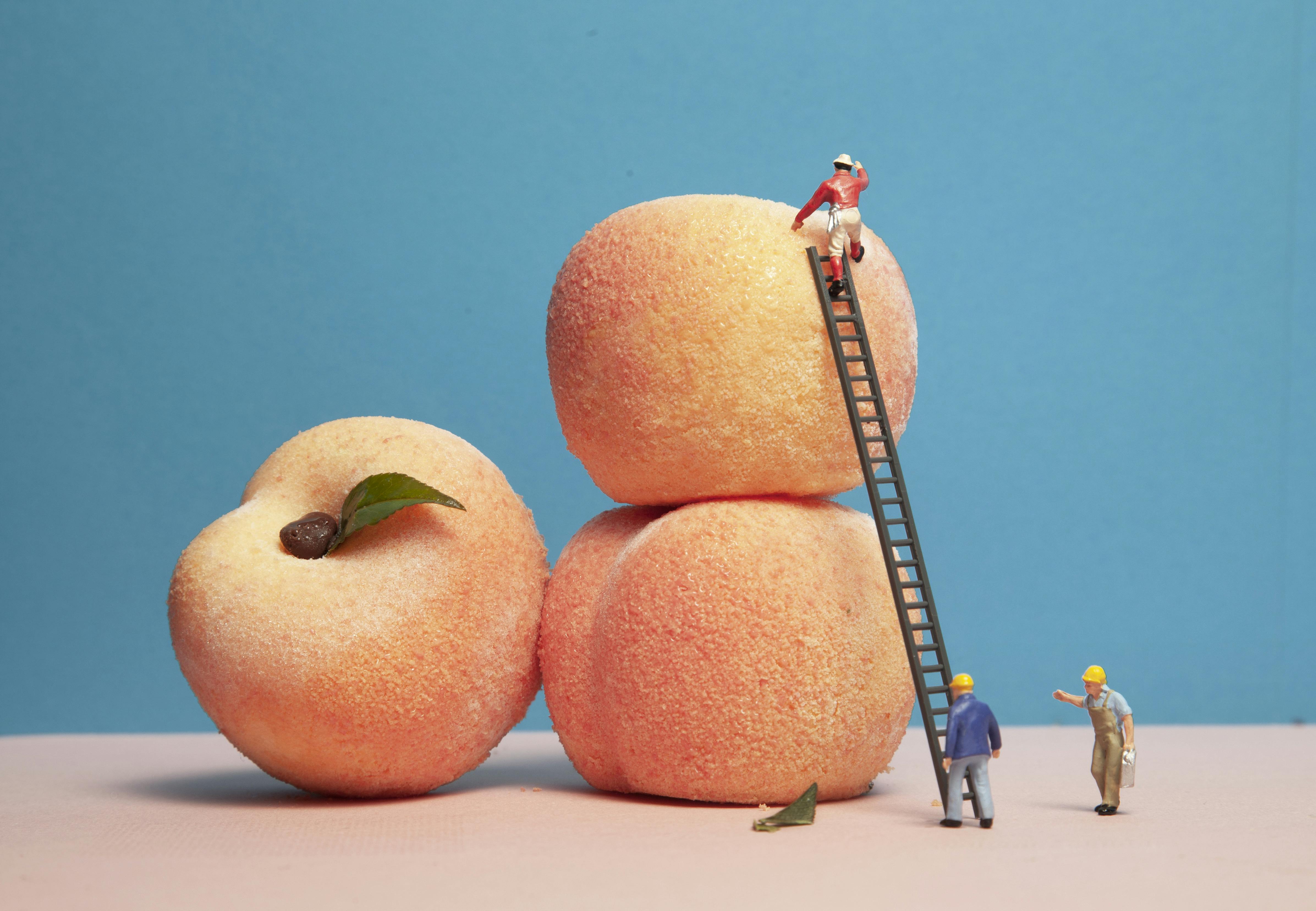 Peach Bombe Sorbet - 12 Pack by Life Raft Treats