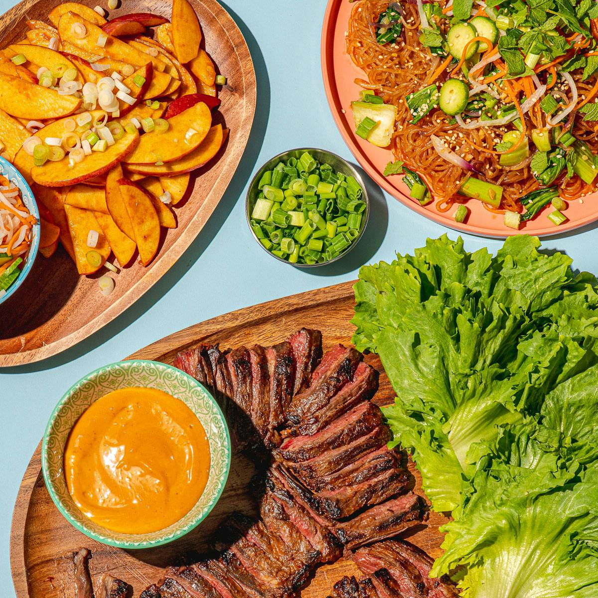 Korean Steak Lettuce Wraps + Glass Noodles Kit for 4 by Stephanie Izard's Girl & The Goat - Alternate image 8