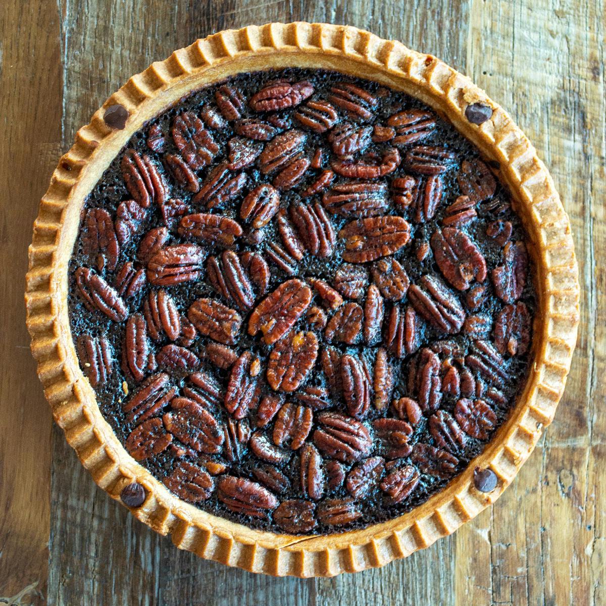 Texas Fudge Pecan Pie by Three Brothers Bakery | Goldbelly