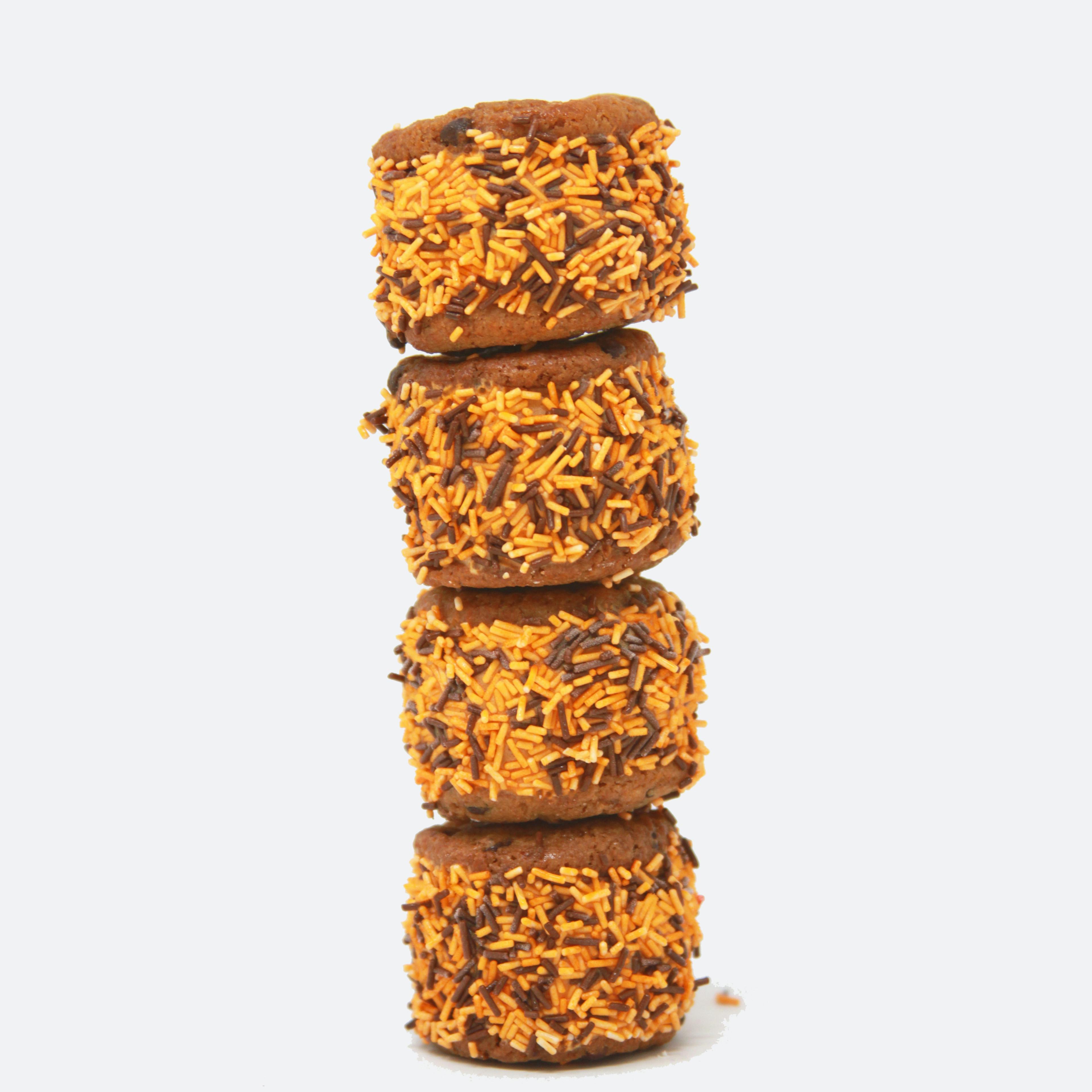 Pumpkin Mini Ice Cream Sandwiches - 16 Pack by Cream + Sugar