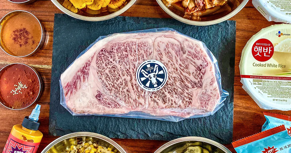 Wagyu Korean Bbq Kit For 2 By Chris Oh S Korean Bbq Kit Goldbelly