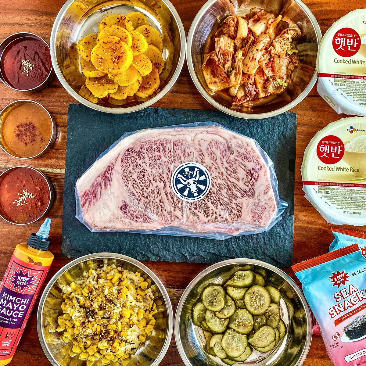 Wagyu Korean BBQ Kit for by Chris Oh's Korean BBQ Kit Goldbelly