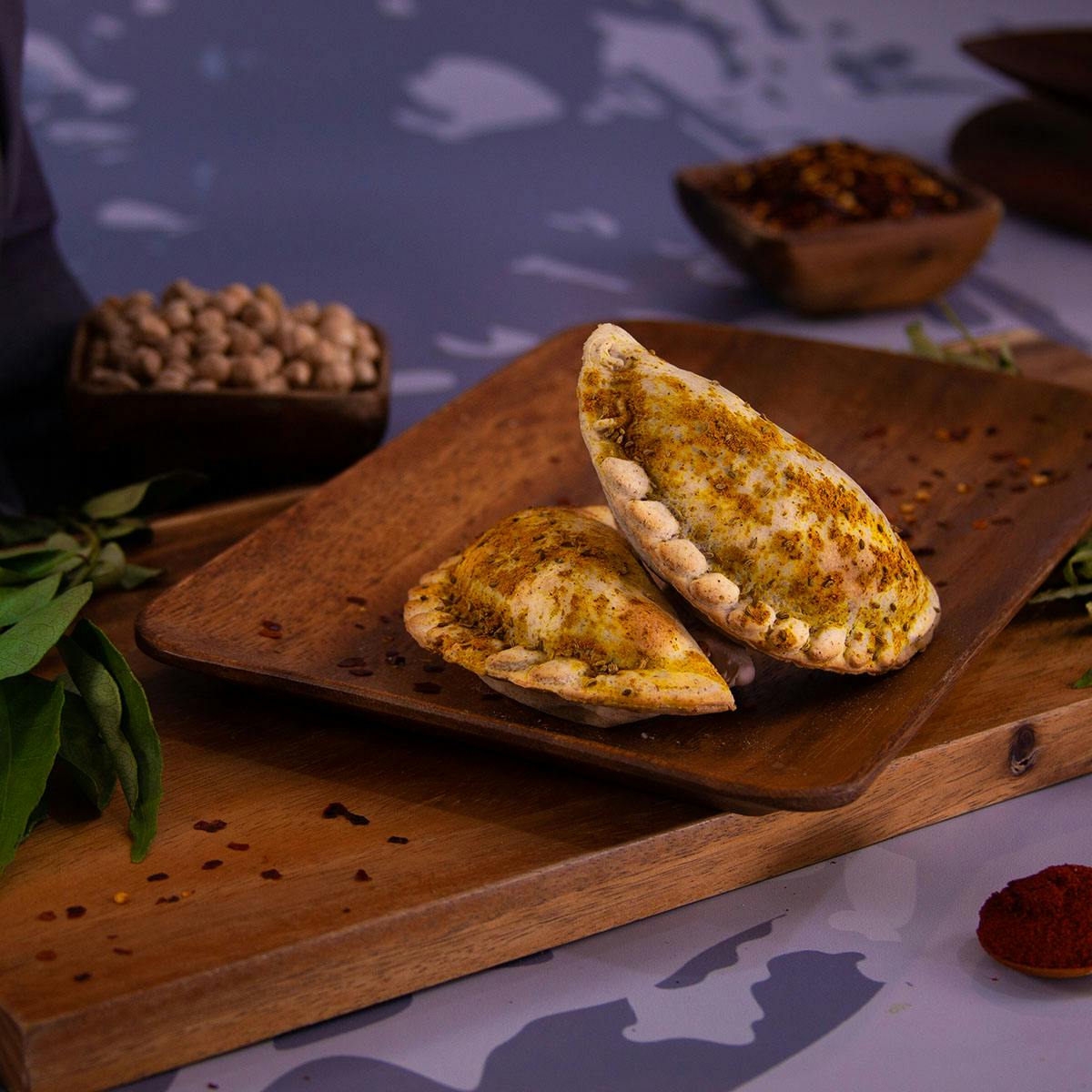 Curry Leaf Chana Empanadas - 8 Pack by Nuchas