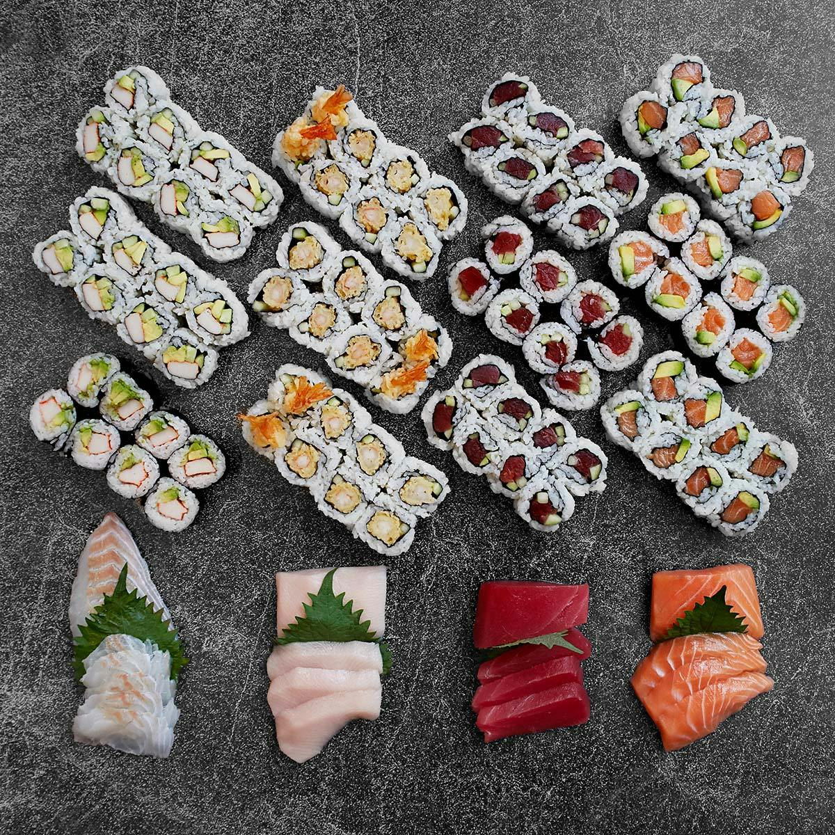 Sushi Roll + Sashimi Kit for 8 by MakiMaki