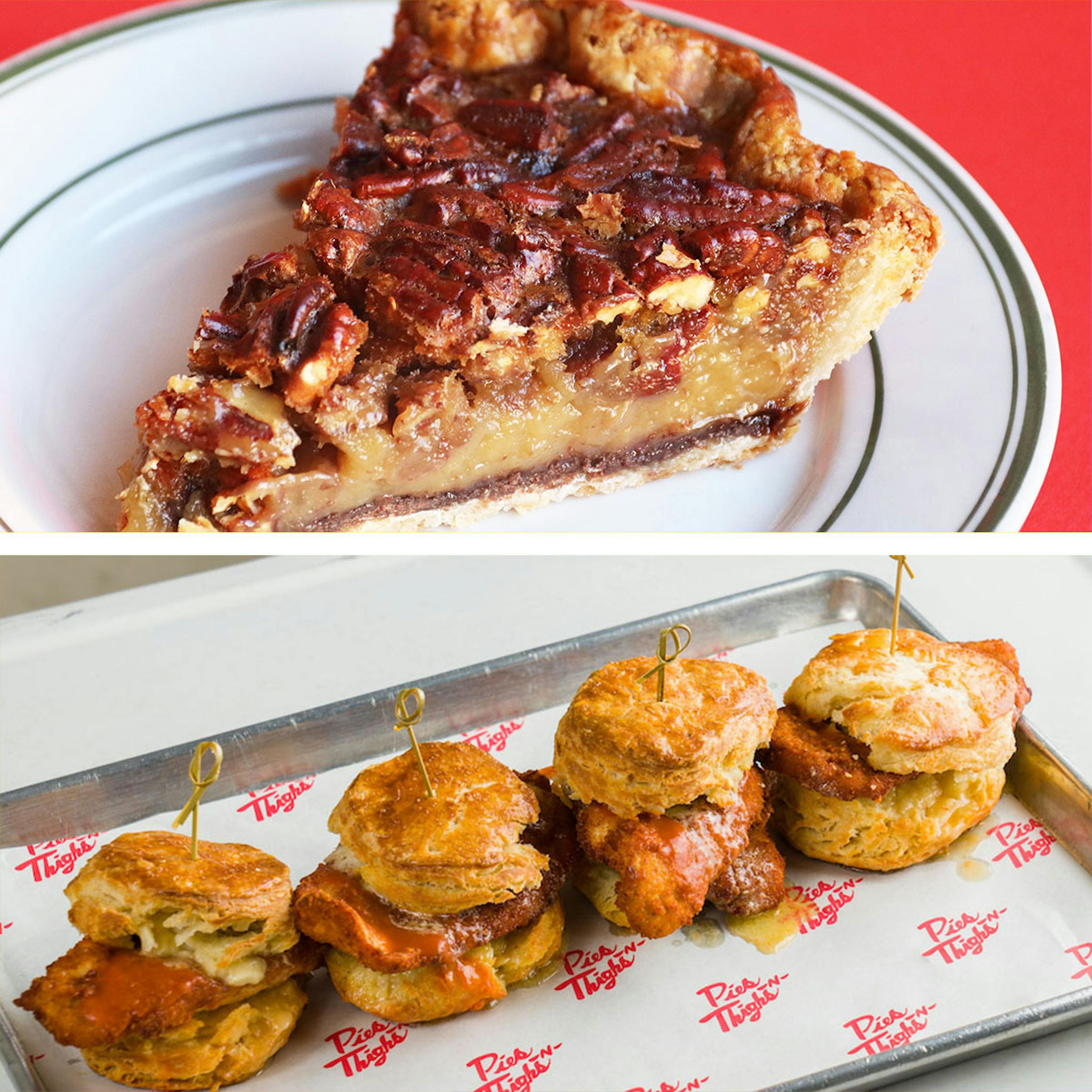 "Pies 'n' Thighs" Bourbon Pecan Pie + Chicken Biscuit Kit by Pies 'n' Thighs