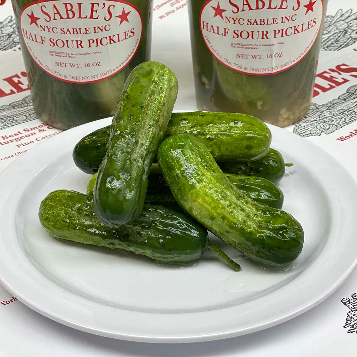 New York Old Fashioned Half Sour Pickles by Sable's Smoked Fish Goldbelly