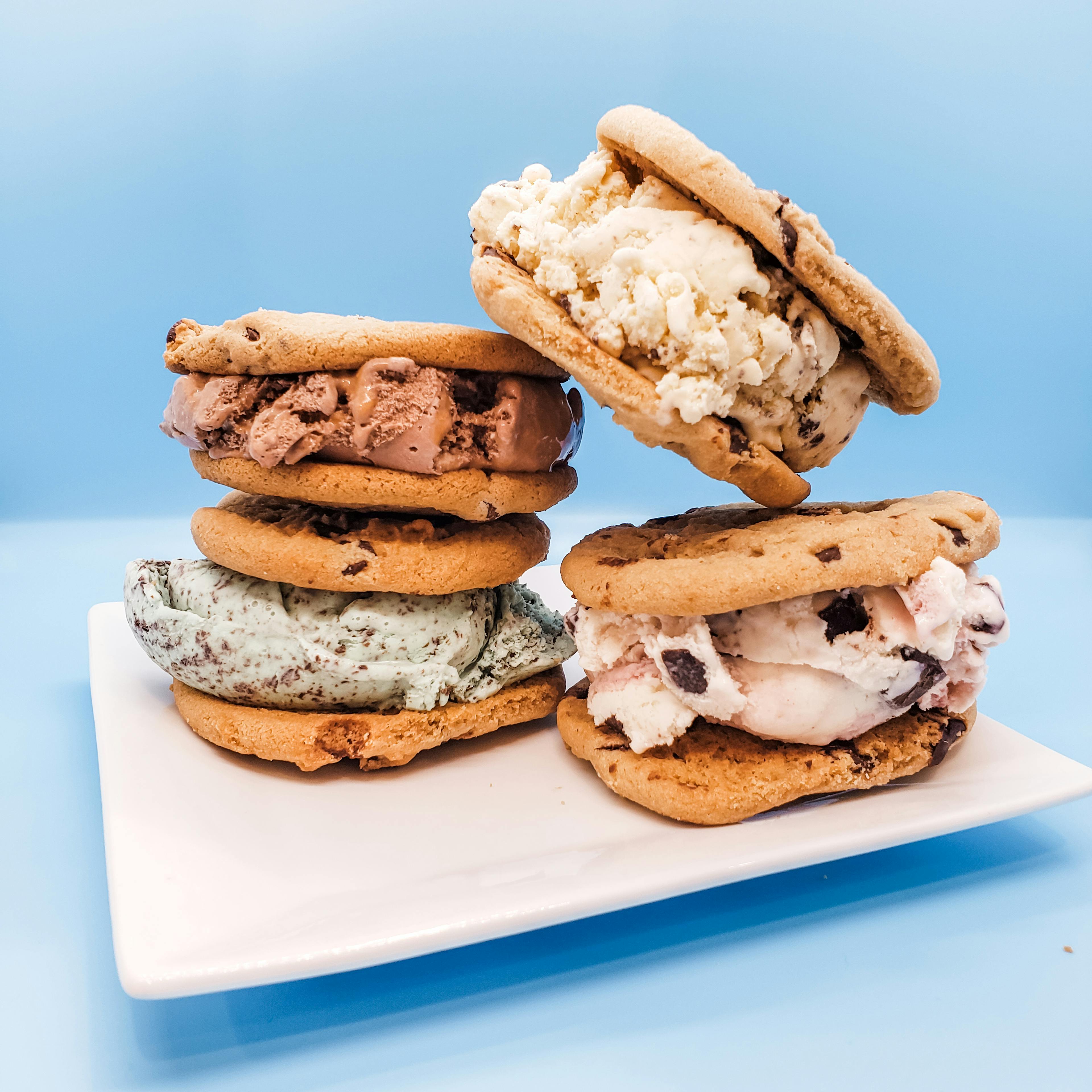 Chocolate Chip Ice Cream Sandwiches Sampler - 8 Pack by Bridgeman's Ice Cream - Alternate image 1