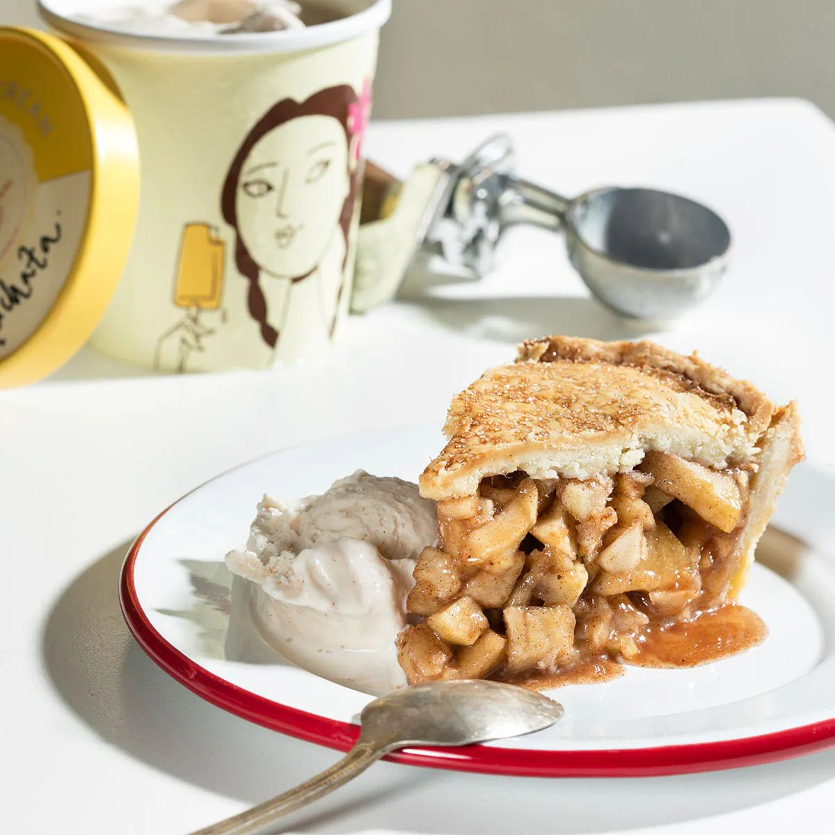 Mexican Apple Pie with Amaranth Crumble + Ice Cream by La Newyorkina