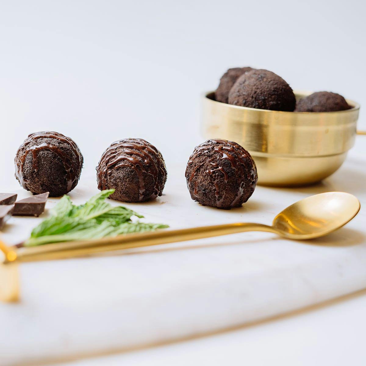 Mint Chocolate Cookie Ice Crème Truffles - 24 Pack by Whipped Urban Dessert Lab