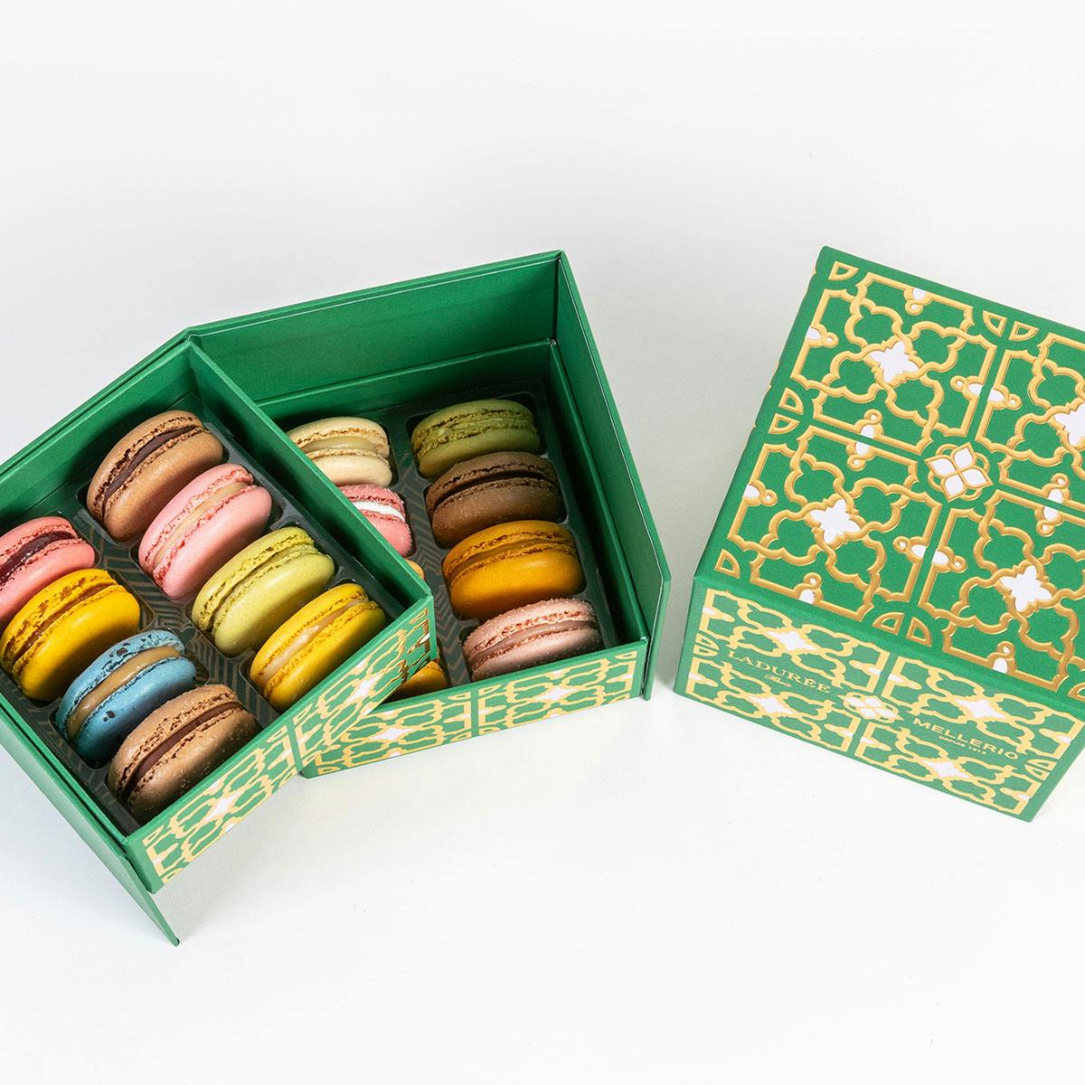 Holiday Collection Box of 16 Macarons by Ladurée Paris Goldbelly