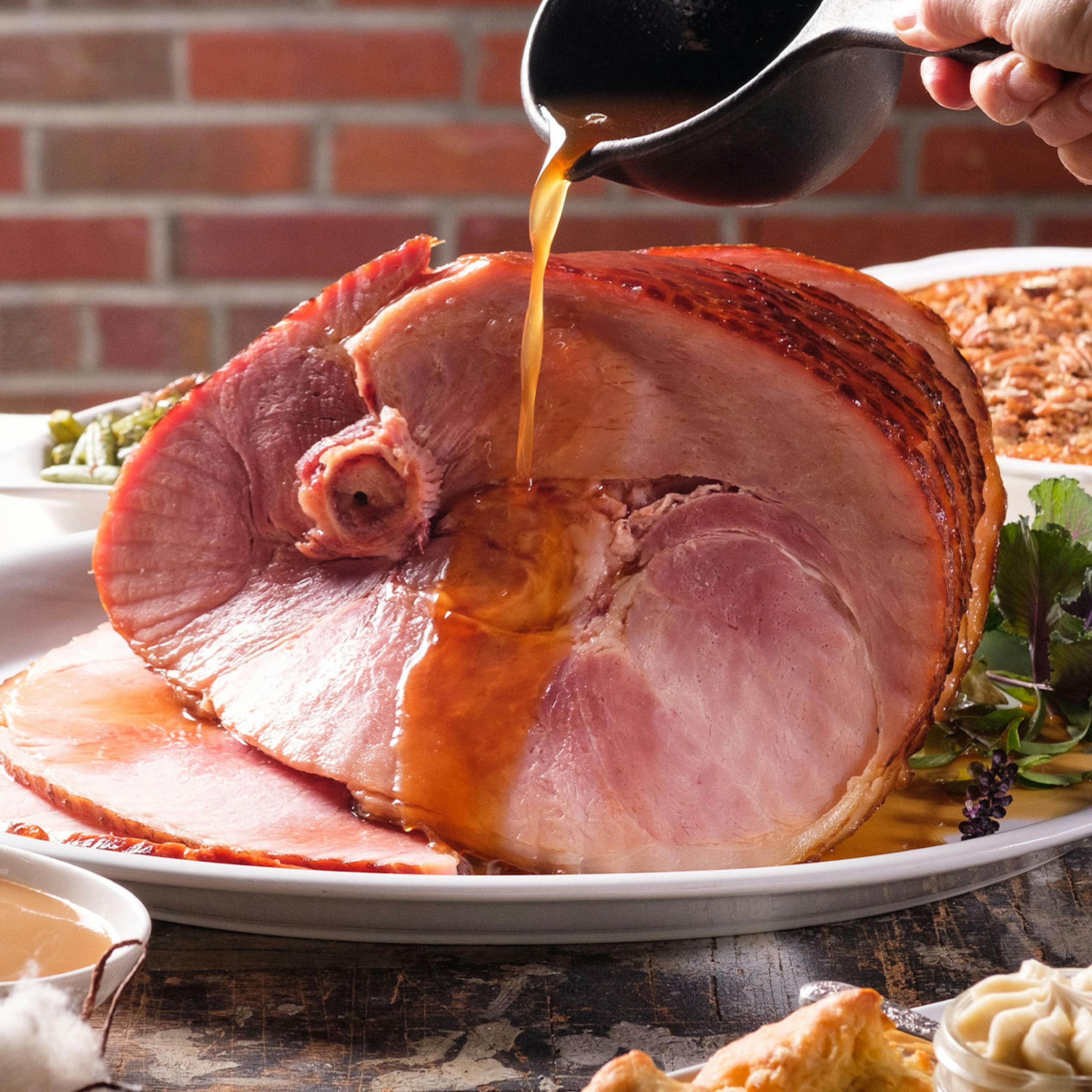 Half Applewood Smoked Spiral-Cut Ham by 17th Street BBQ - Alternate image 1