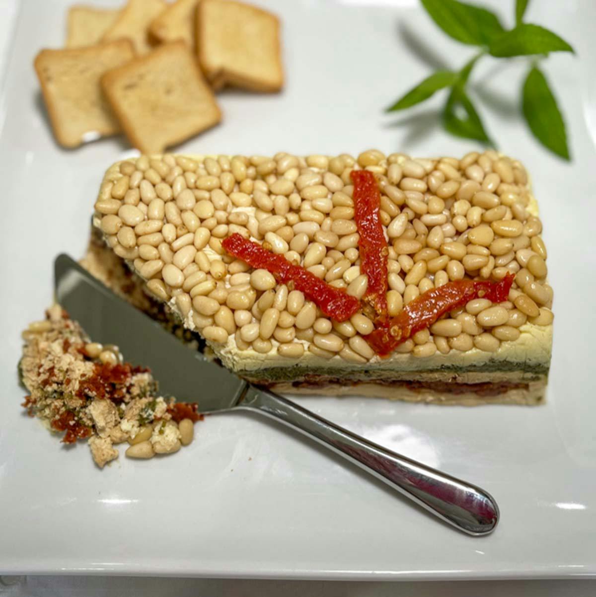 Savory Holiday Cream Cheese Torte by The Cajun Turkey Company