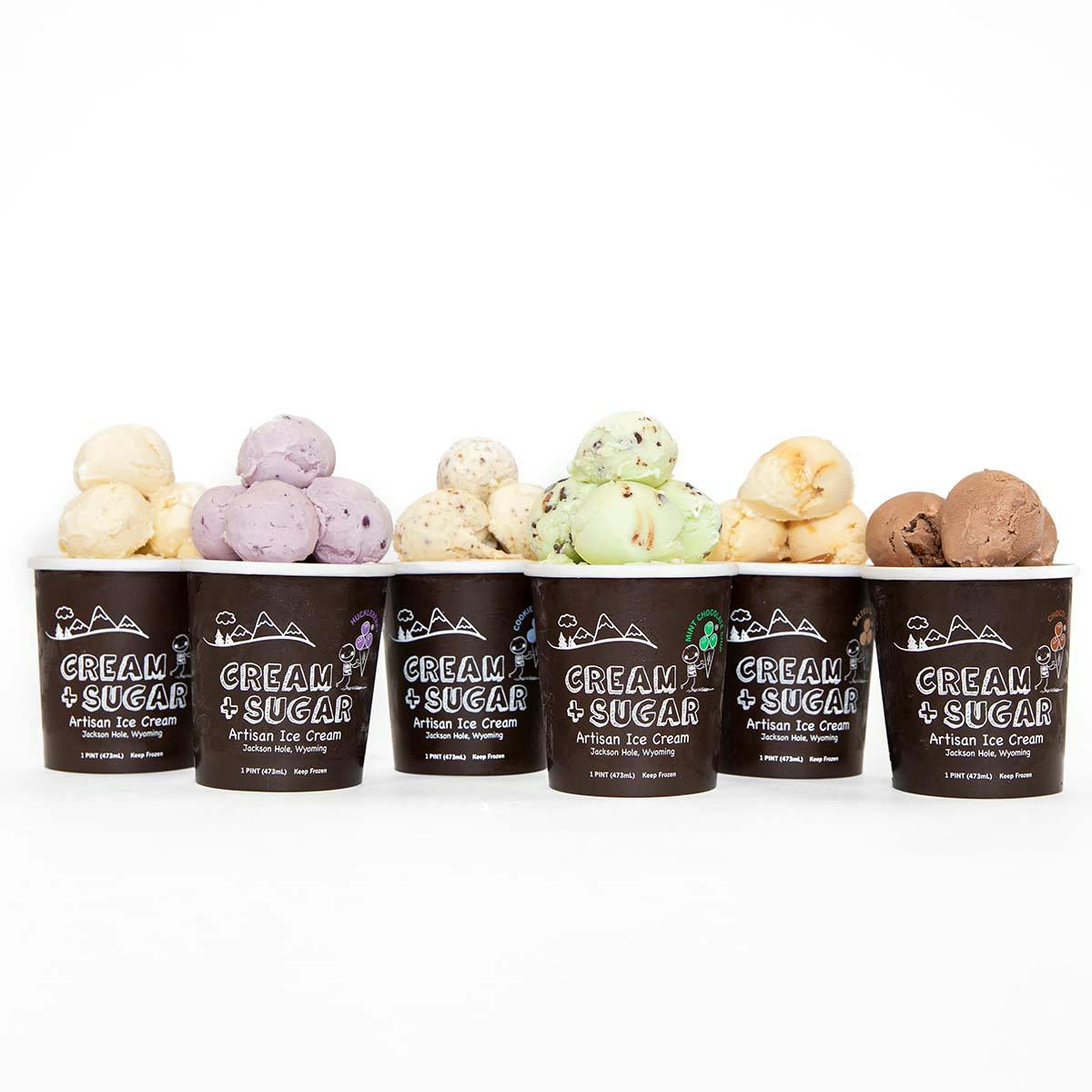 Artisan Ice Cream Best Seller - 6 Pints by Cream + Sugar
