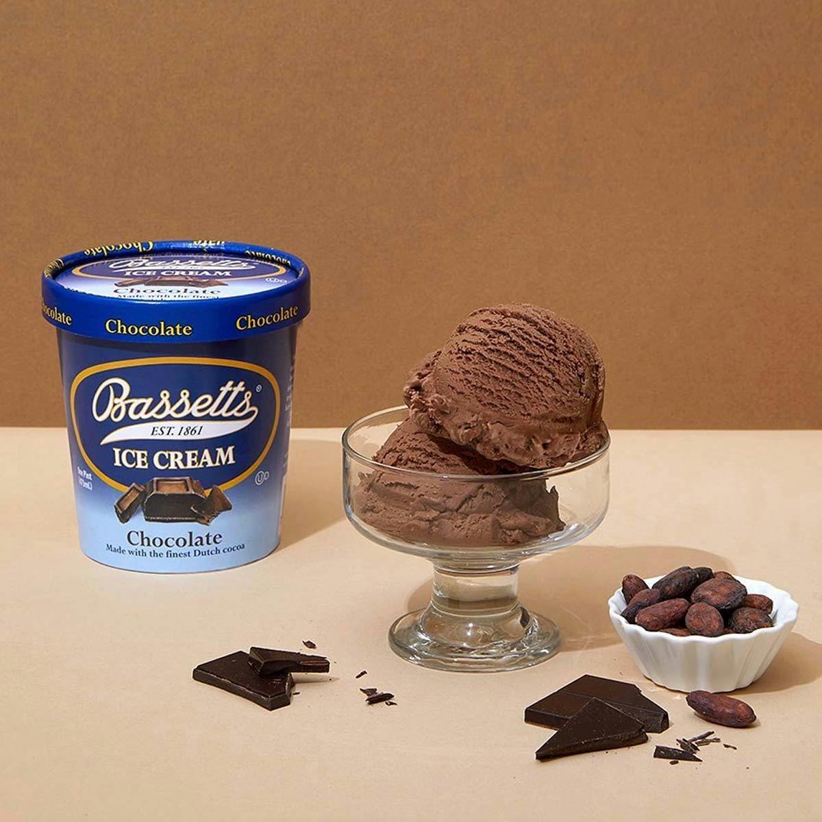 Chocolate Ice Cream - 6 Pints by Bassetts Ice Cream