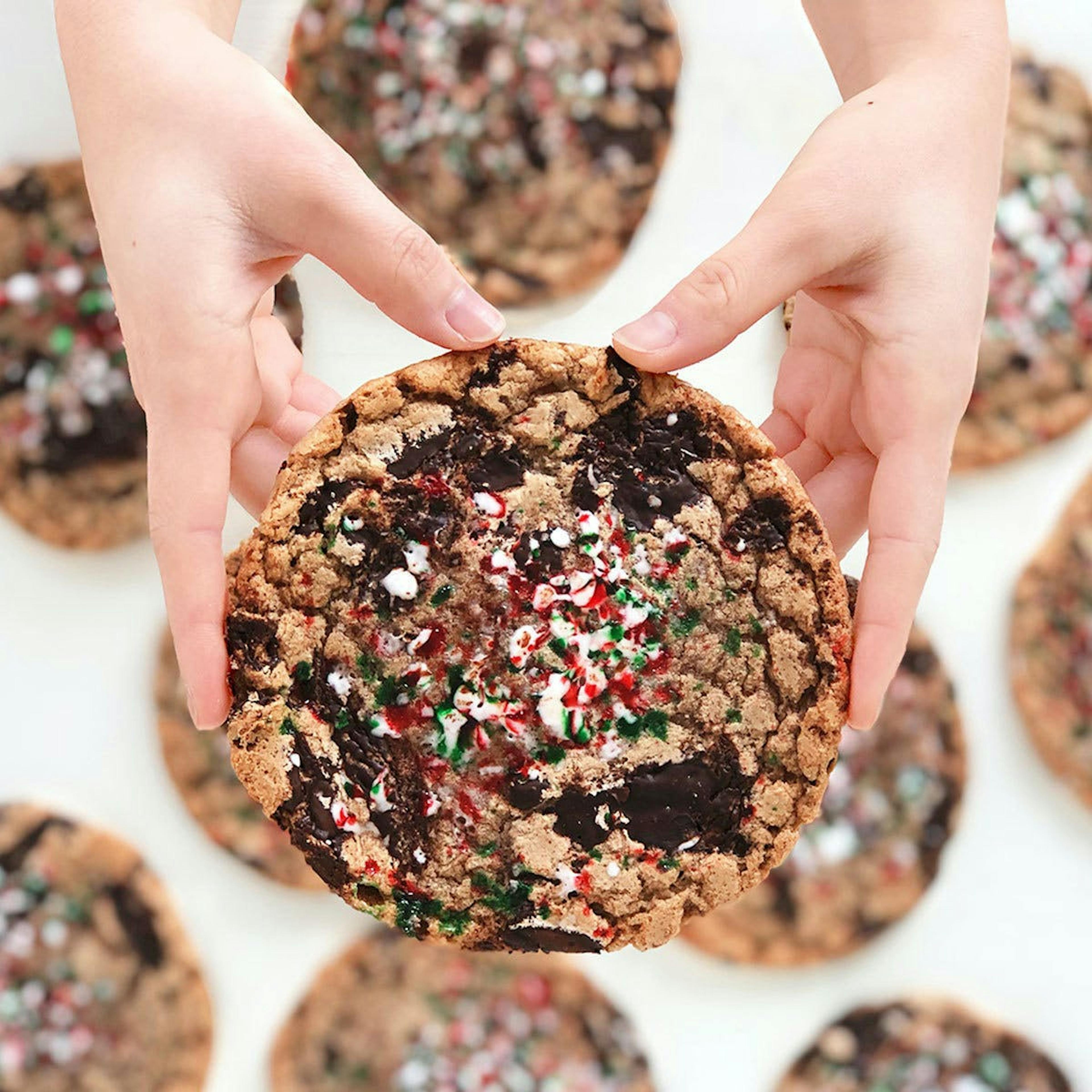 Jacques’ Famous Chocolate Chip Cookies with Crushed Candy Cane - 6 Pack by Jacques Torres Chocolate - Alternate image 3