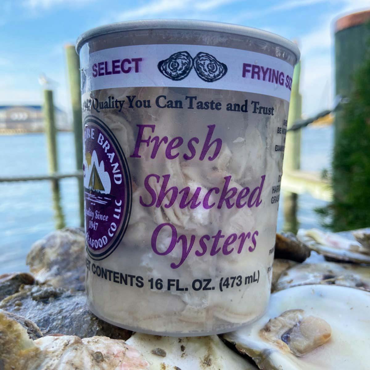 Shucked Oysters - 2 Pints by Harris Crab House