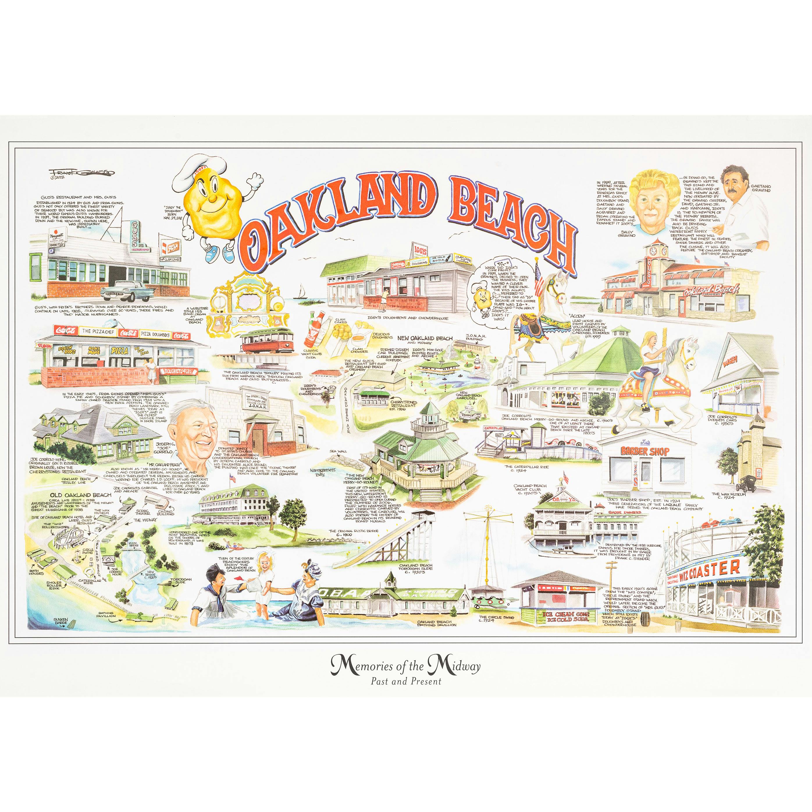 Oakland Beach Lithograph by Iggy's