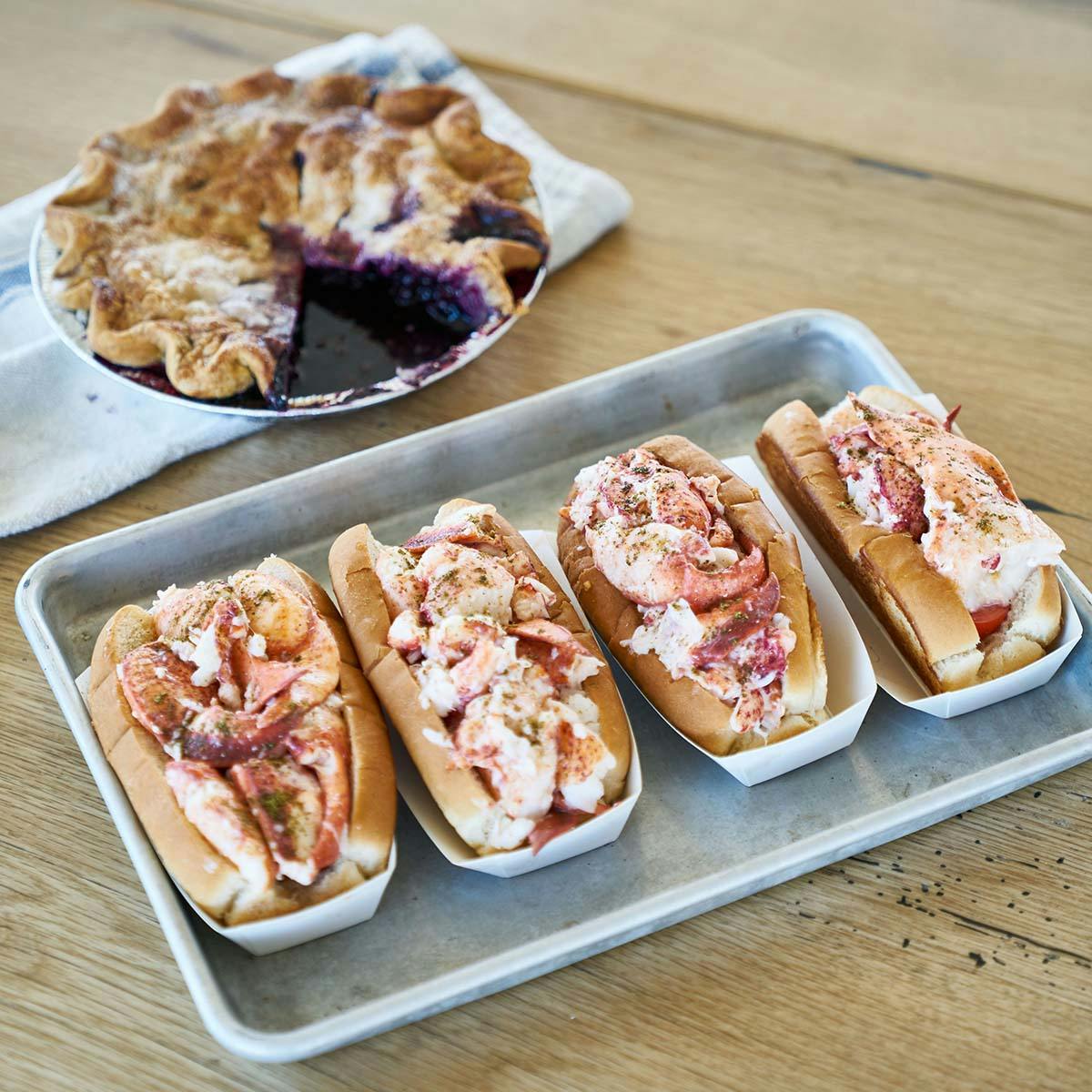 Lobster Roll Kit + Blueberry Pie (Frozen) by Luke's Lobster - Alternate image 2