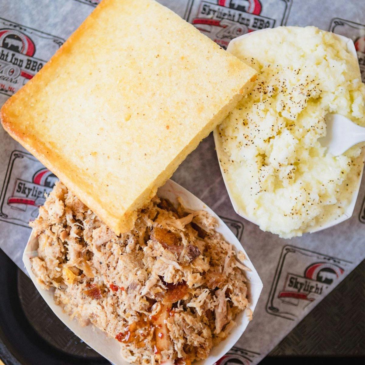 Chopped BBQ Pork Dinner Kit for 6-8 by Skylight Inn Goldbelly