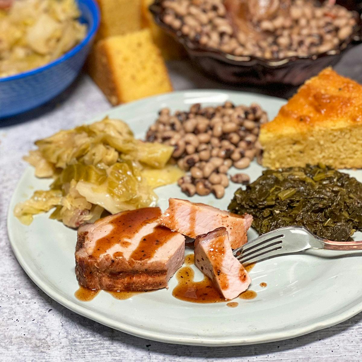 New Year's Day Smoked Pork Loin Feast for 6-8 by Melissa Cookston's Memphis BBQ - Alternate image 2