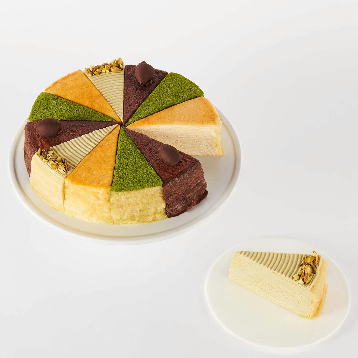 Slice of the Best Mille Crêpes Cake: Celebration Collection by Lady M Confections
