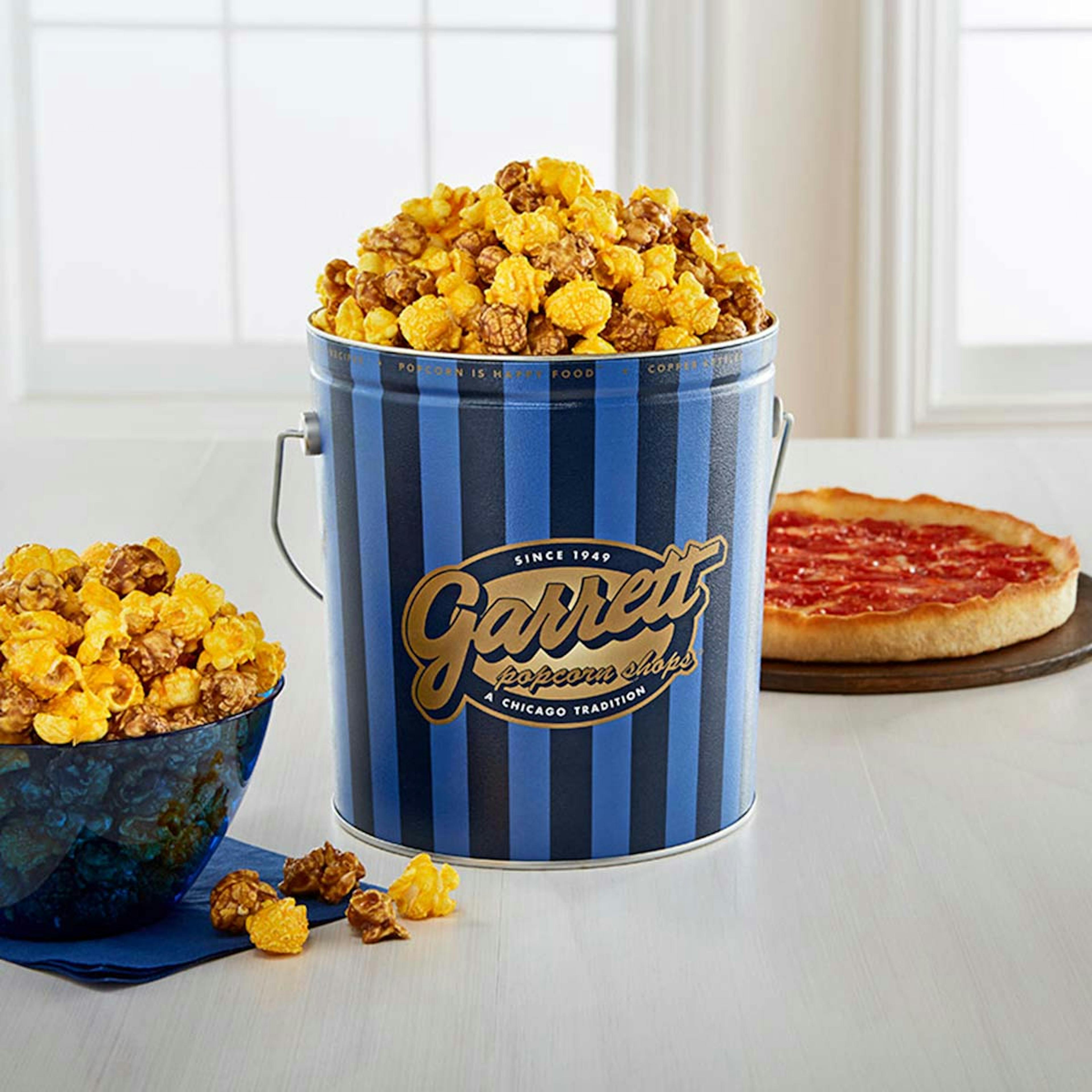 2 Lou Malnati's Deep Dish Pizzas + Garrett Popcorn Classic Tin by Lou Malnati's Pizza