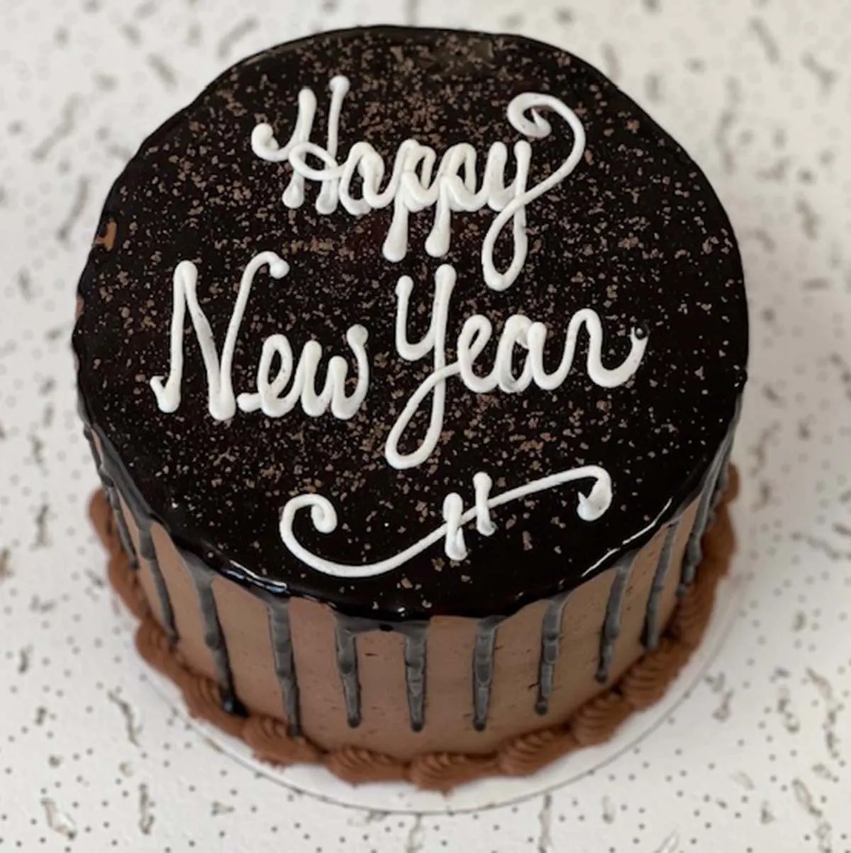 New Year's Chocolate Passion Layer Cake by Blue Owl Bakery