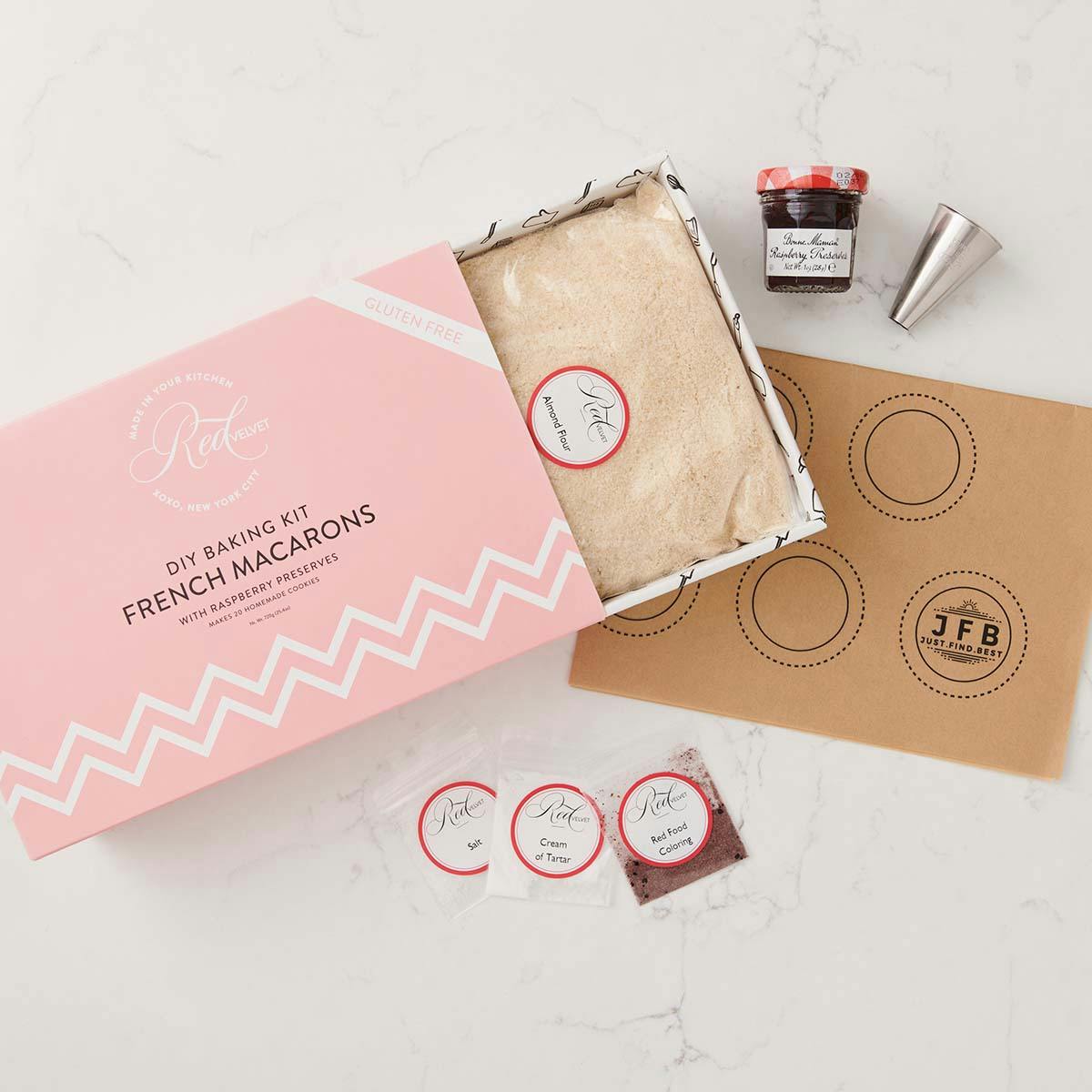 French Raspberry Macarons DIY Baking Kit by Red Velvet NYC - Alternate image 2
