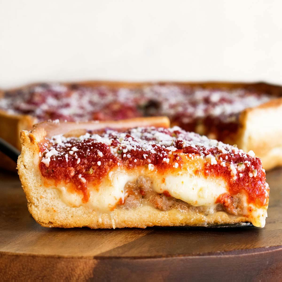 Sausage Chicago Stuffed Pizza - 2 Pack by Nancy's Pizza