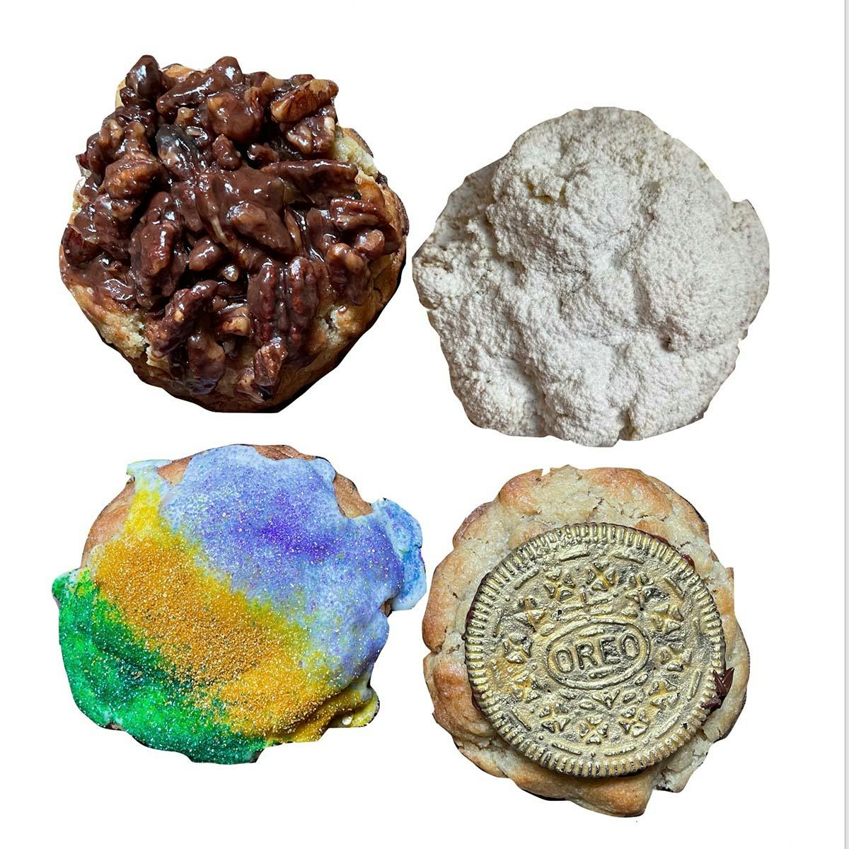 Mardi Gras Mambo GIANT Cookies by Big Fat Cookie