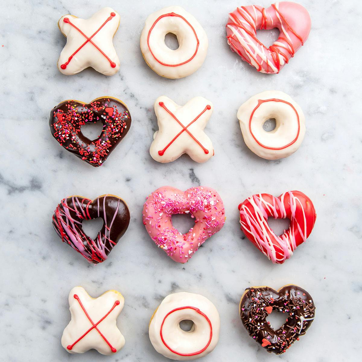 "XOXO" Valentine's Day Donuts by Angel Food Bakery