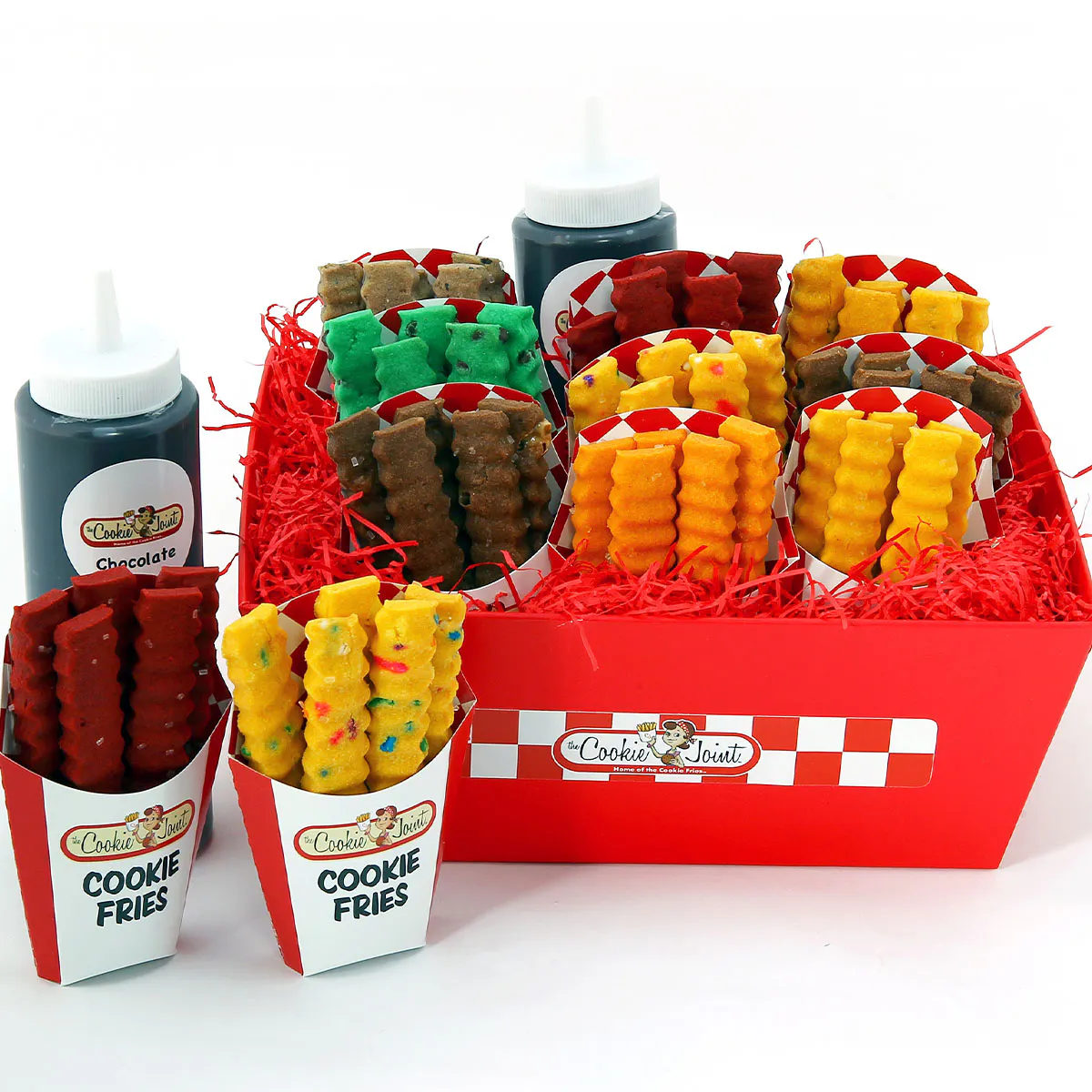 The Cookie Joint - Cookie Fries Red Basket Mini Sampler