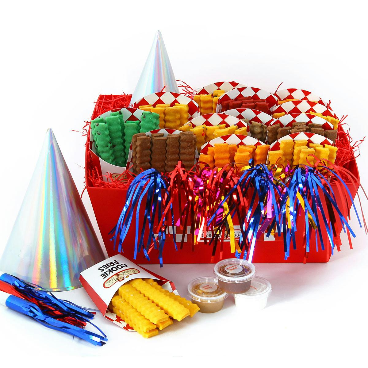 Cookie Fries Party Basket - 12 Cartons by The Cookie Joint