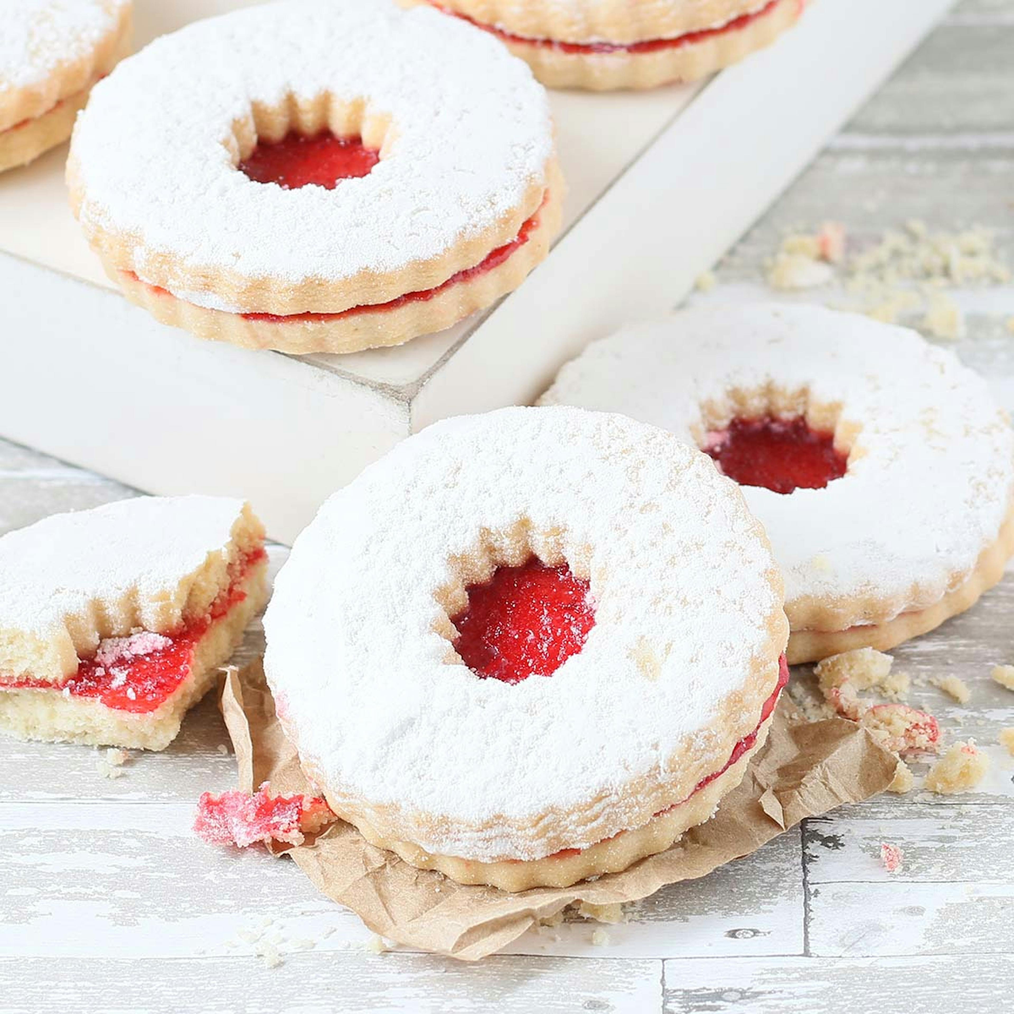 Mini Linzer Tarts - 16 Pack by Muffins n' Stuff