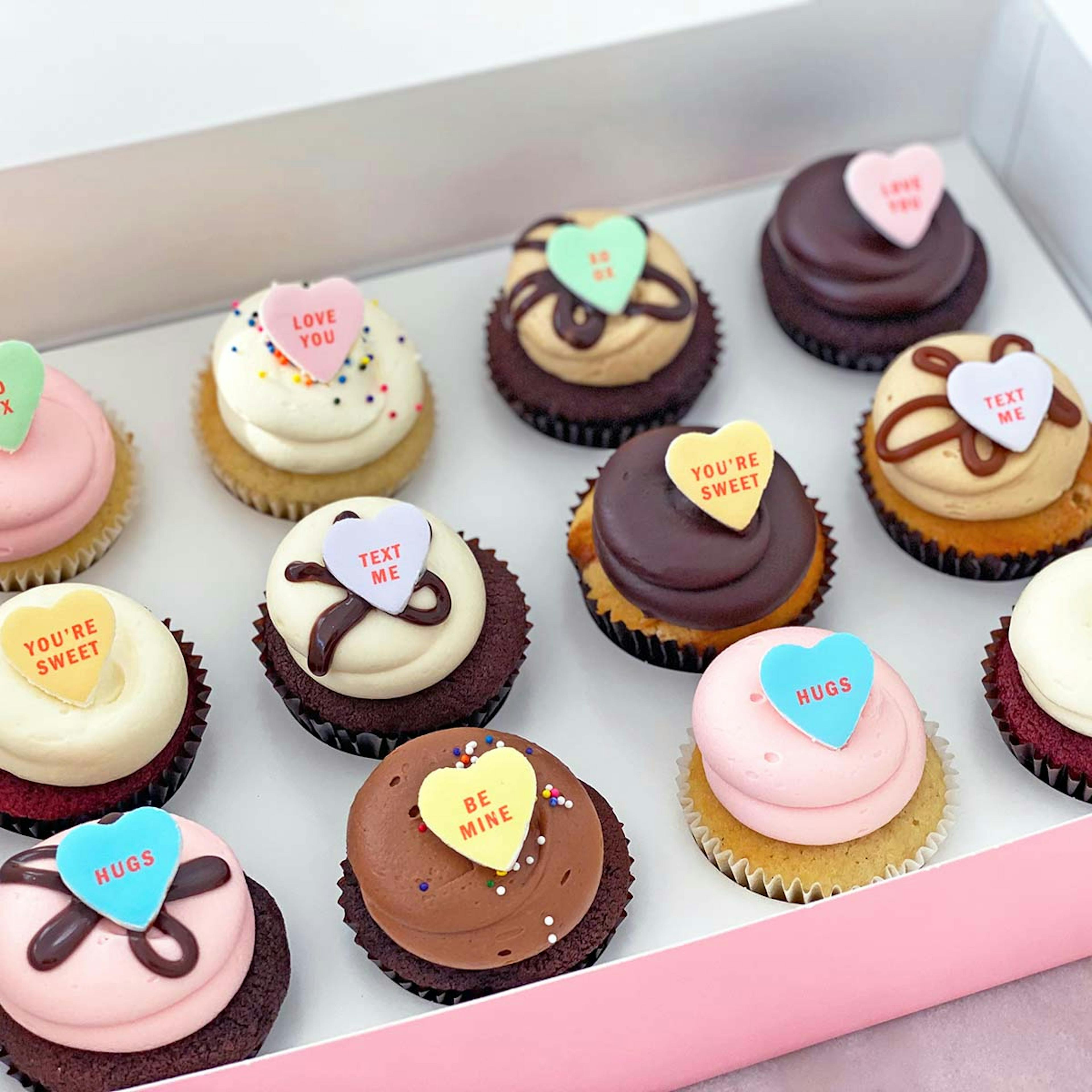 Valentine's Day "You're Sweet" Cupcake Dozen by Georgetown Cupcake