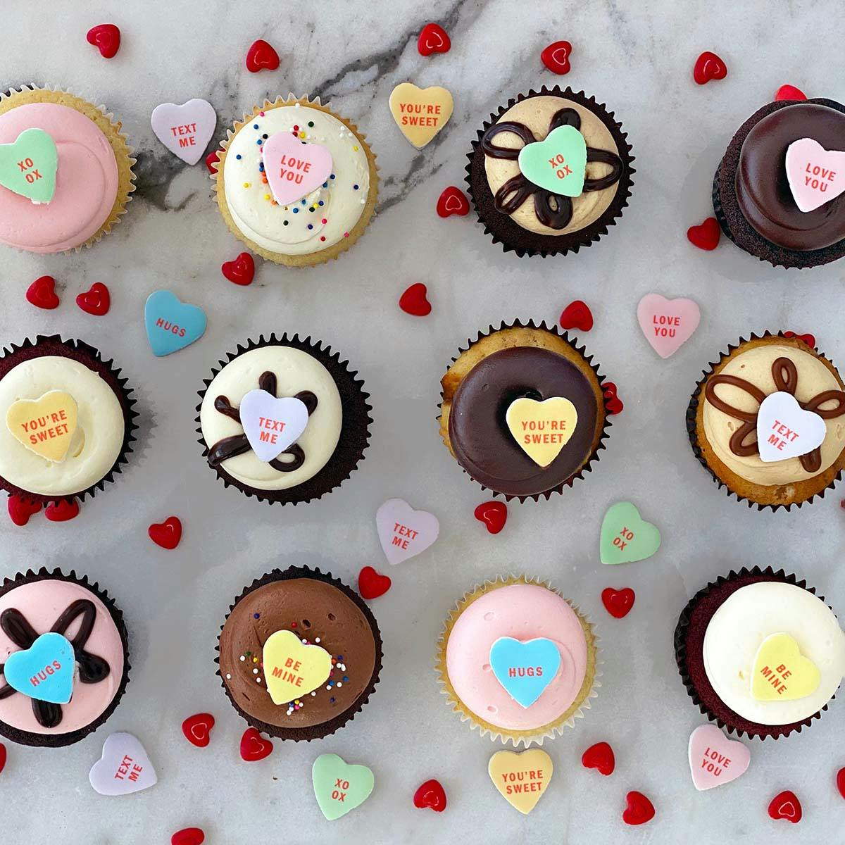 Valentine's Day "You're Sweet" Cupcake Dozen by Georgetown Cupcake - Alternate image 1