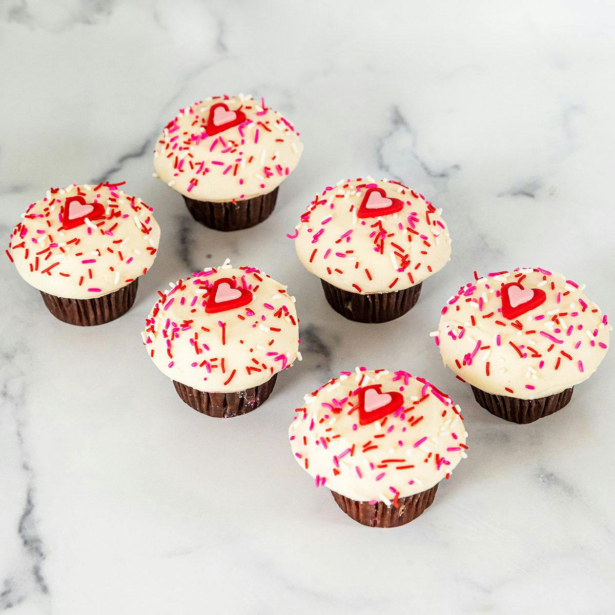 Valentine's Day Confetti Cupcake Dozen by Crave Cupcakes