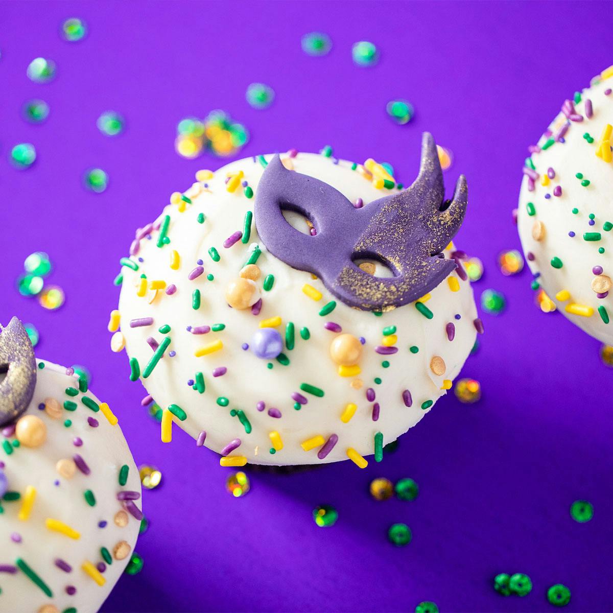 Mardi Gras Cinnamon Cupcake Dozen by Crave Cupcakes - Alternate image 3