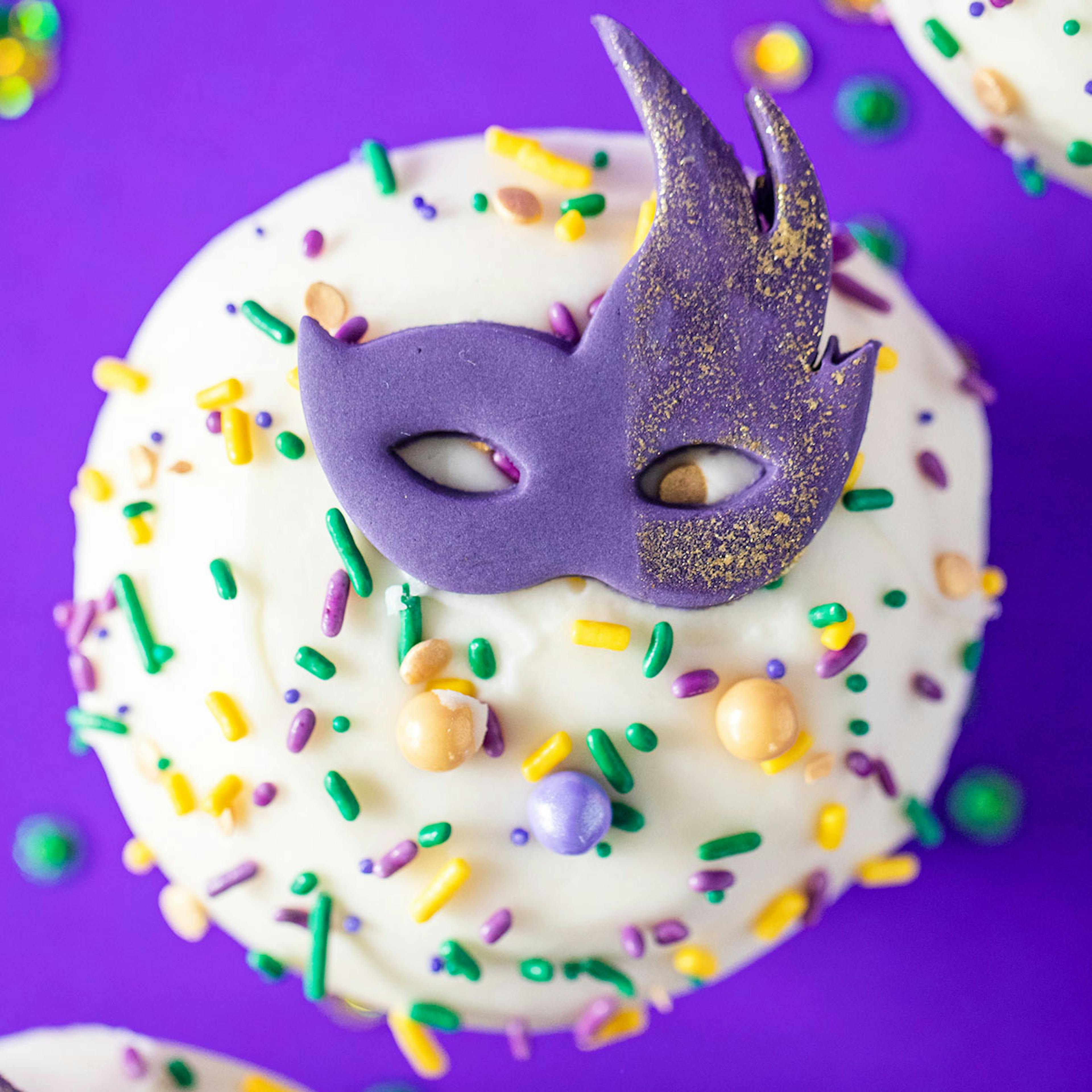 Mardi Gras Cinnamon Cupcake Dozen by Crave Cupcakes - Alternate image 1