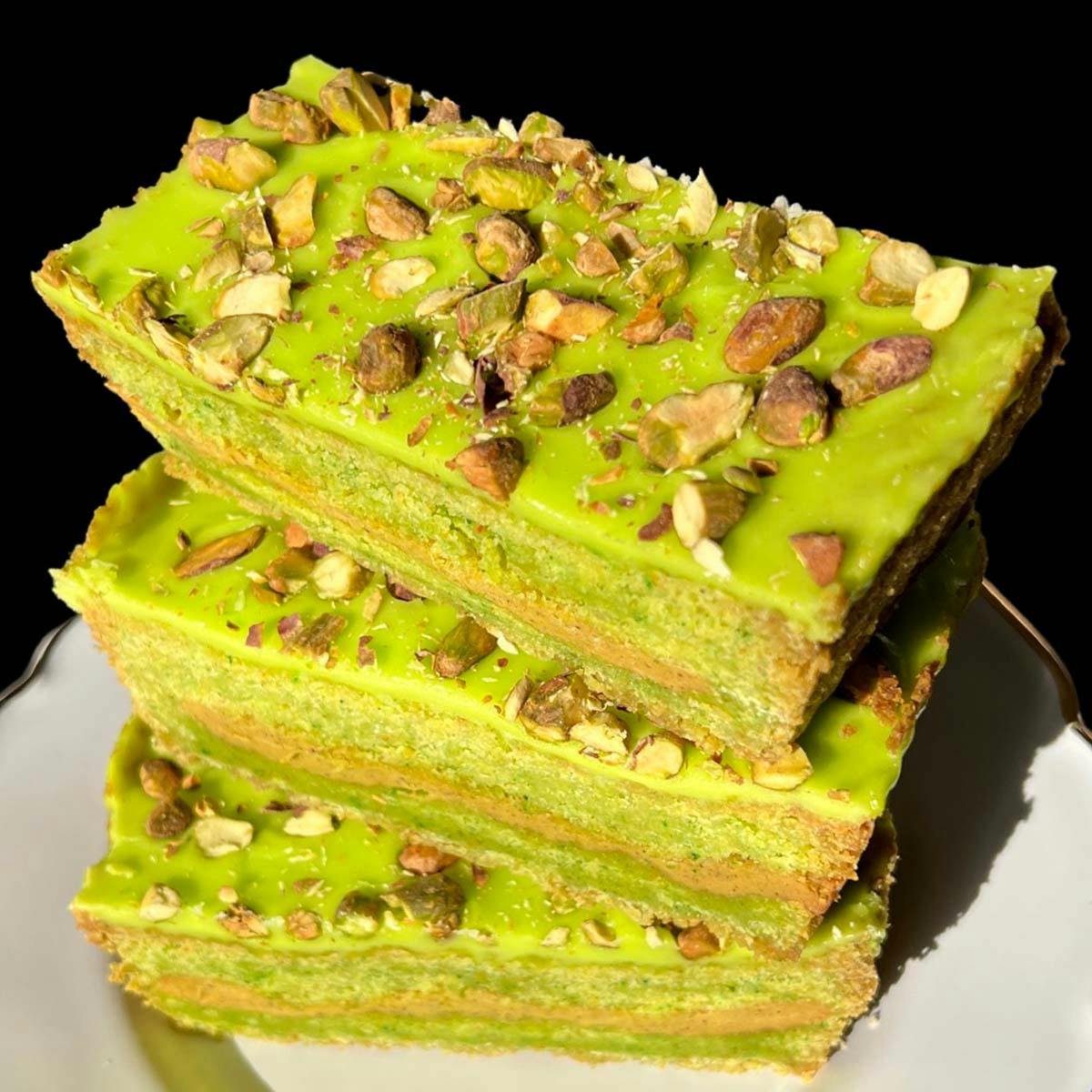 Pistachio Bakewell Shortbread Tray by Shortbread Society - Alternate image 3