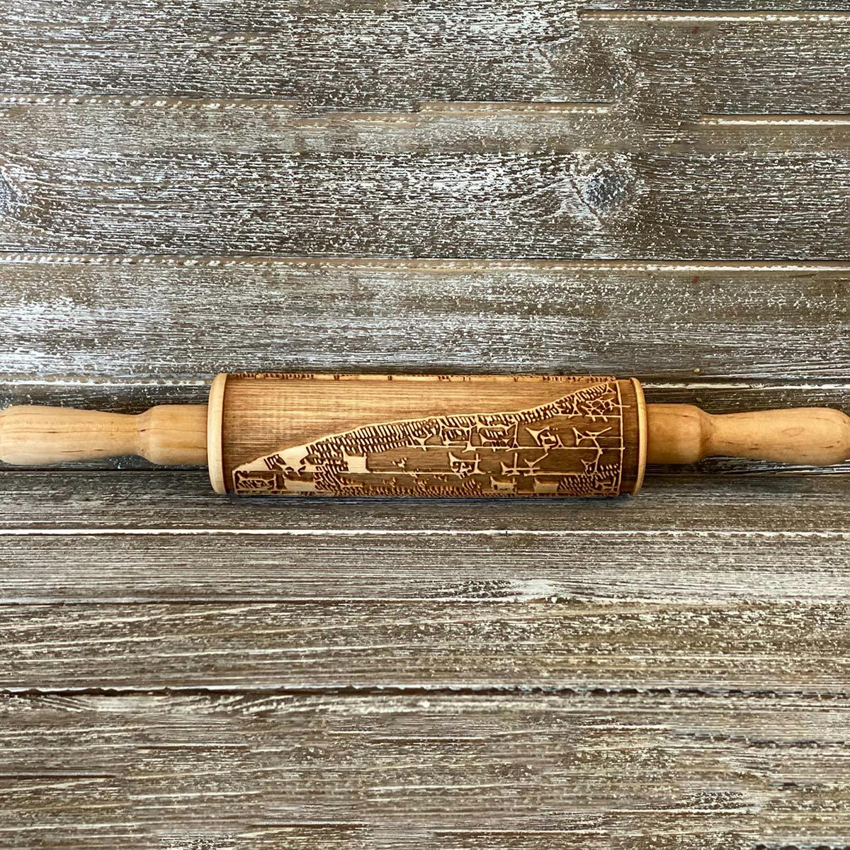 "Epic of Gilgamesh" Cuneiform Rolling Pin by Pistrinum by Tavola Mediterranea - Alternate image 1