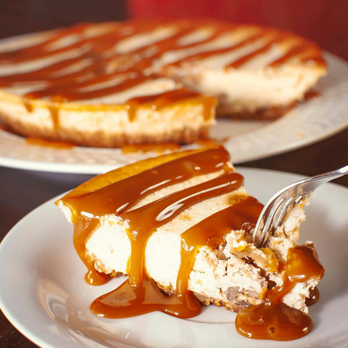 Caramel Crunch Cheesecake by Sky's Gourmet Tacos