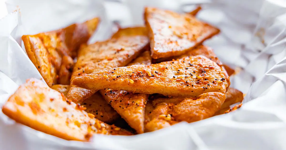 Olga’s Snackers® Seasoned Pita Chips + Cheese Dip by Olga's Kitchen