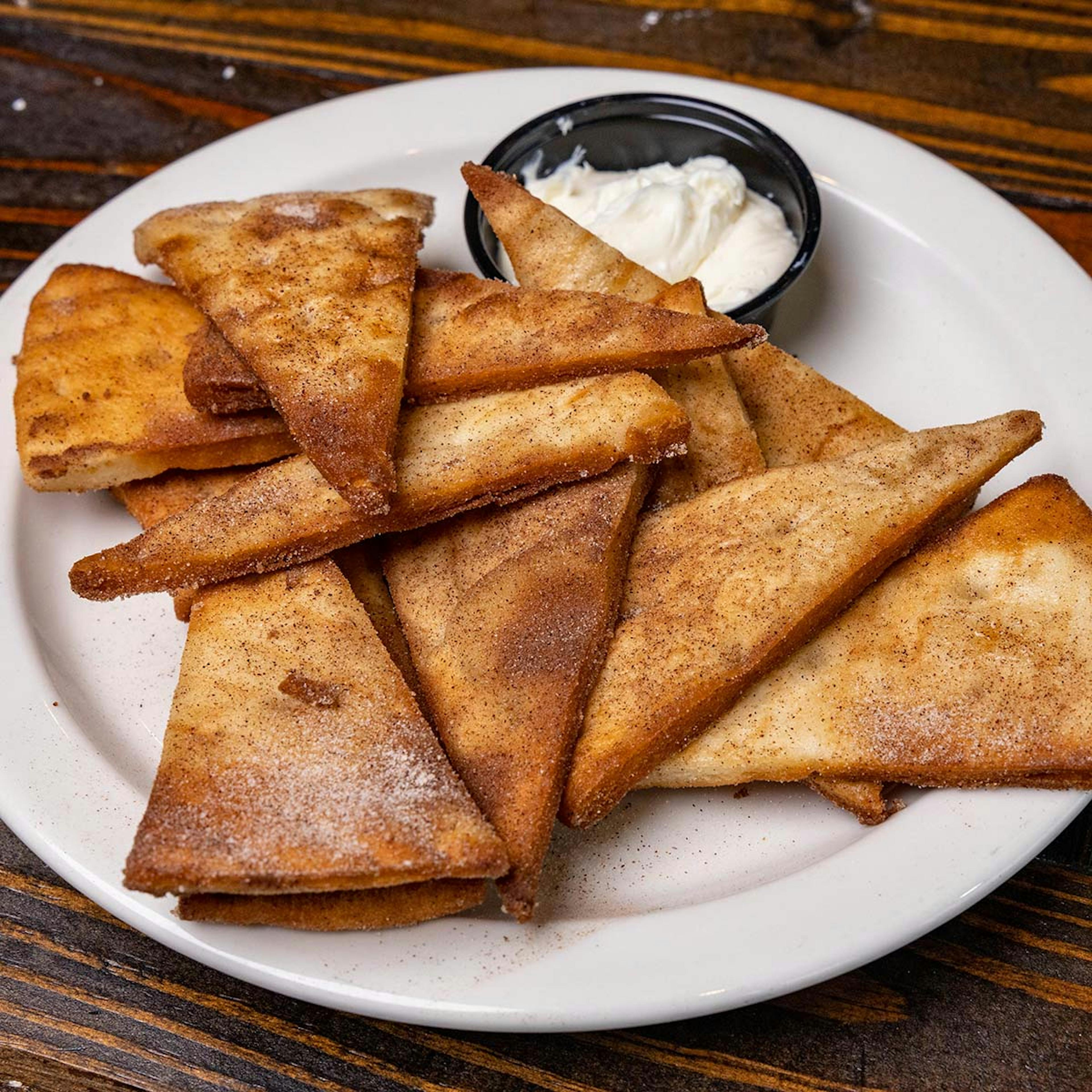 Olga’s Dessert Snackers® Cinnamon Sugar Pita Chips + Dip by Olga's Kitchen