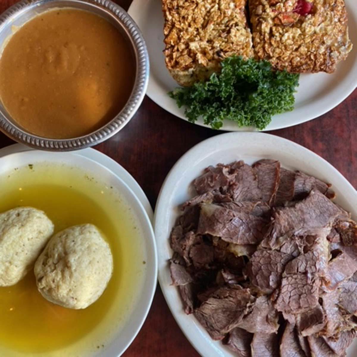 Passover Matzo Ball Soup + Brisket Dinner for 2-3 by Lido Kosher Deli