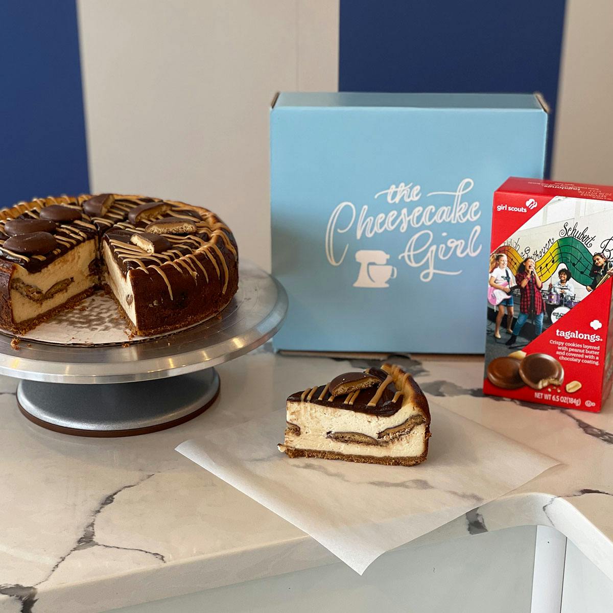 Girl Scout Cookie Peanut Butter Tagalong Cheesecake by The Cheesecake Girl - Alternate image 2