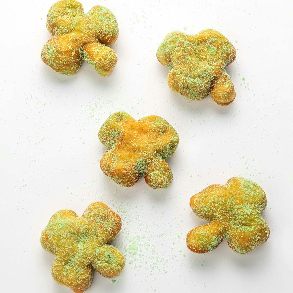 Shamrock Shaped Doughboys by Iggy's