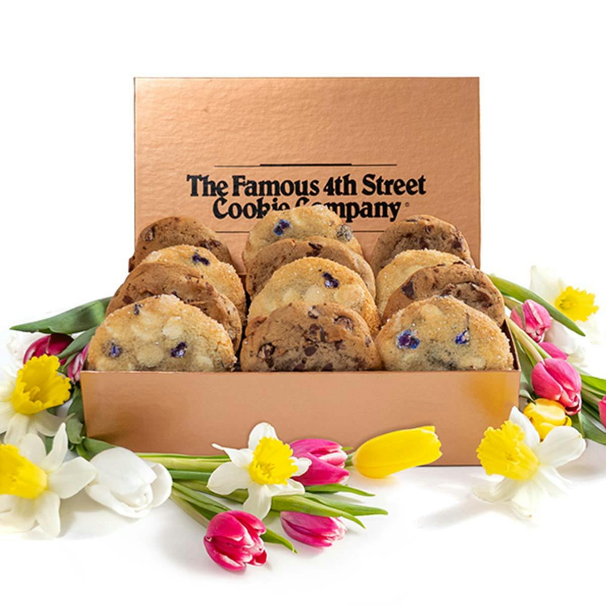 "In Bloom" Chocolate Chip & Blueberry Muffin Cookie Assortment by Famous 4th Street Cookie Co.