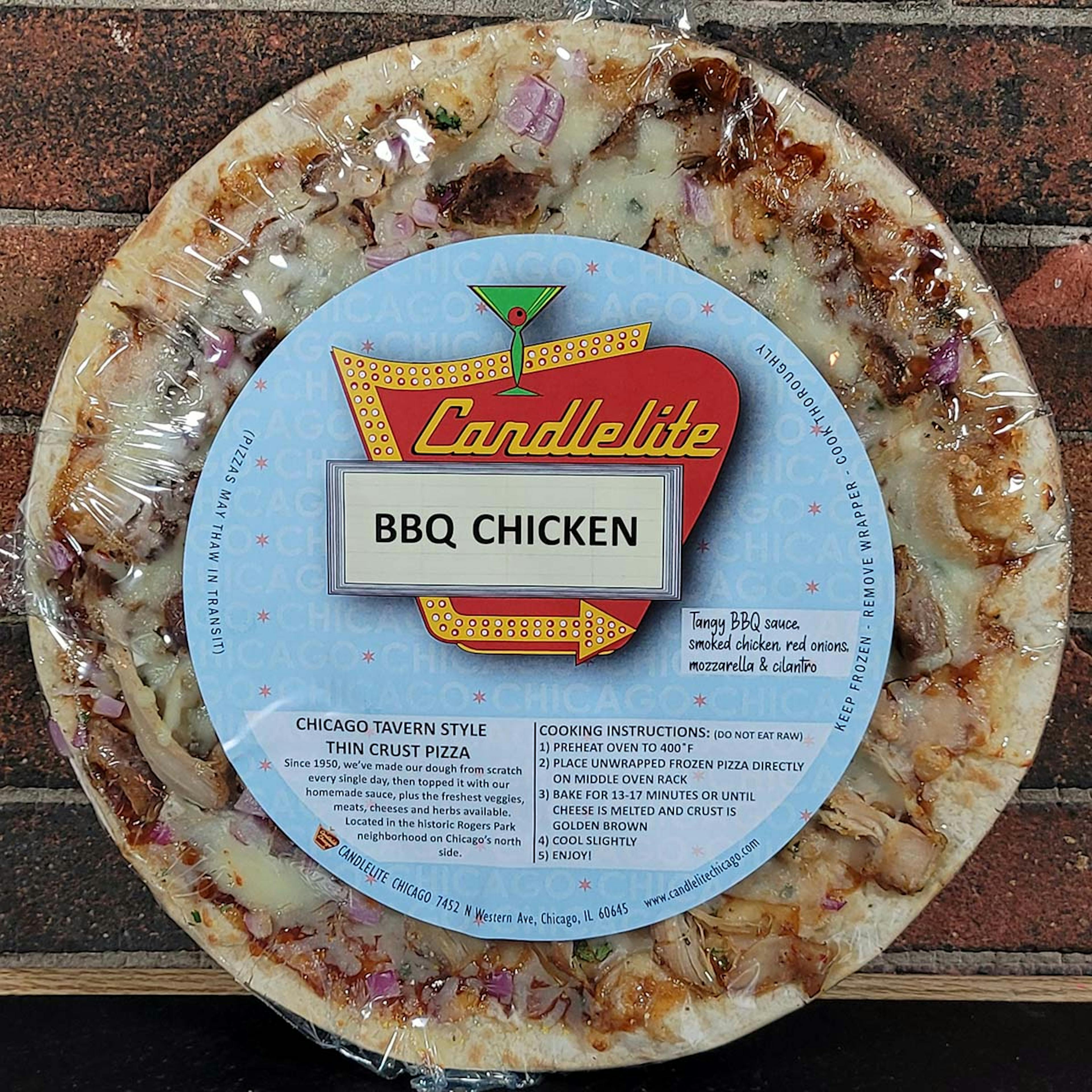 BBQ Chicken Pizza - BUY 3 GET 3 FREE by Candlelite Chicago Pizza