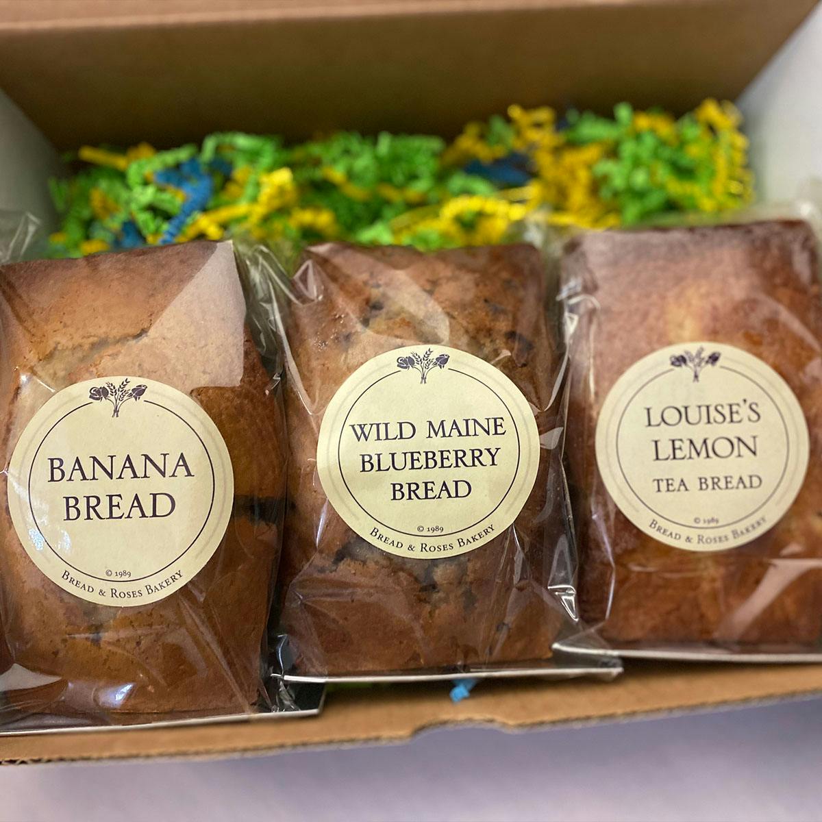 Tea Bread Sampler Gift Box - 3 Pack by Bread and Roses Bakery - Alternate image 1